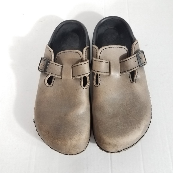 Birkenstock Grey Tatami Oklahoma Mule Size 10M - Picture 2 of 8